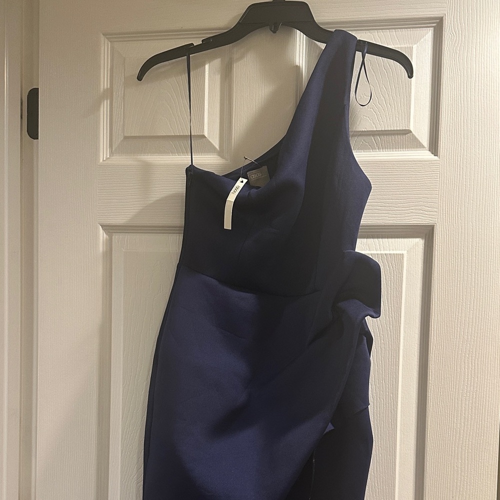 ASOS Navy One-Shoulder Dress